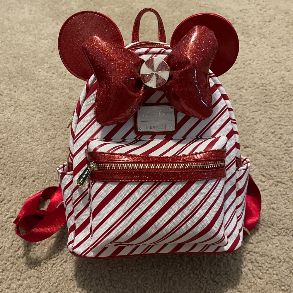 minnie mouse holiday loungefly backpack